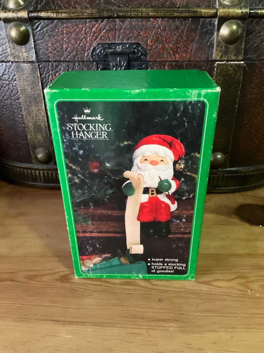 Hallmark Red White and Green Santa Stocking Hanger